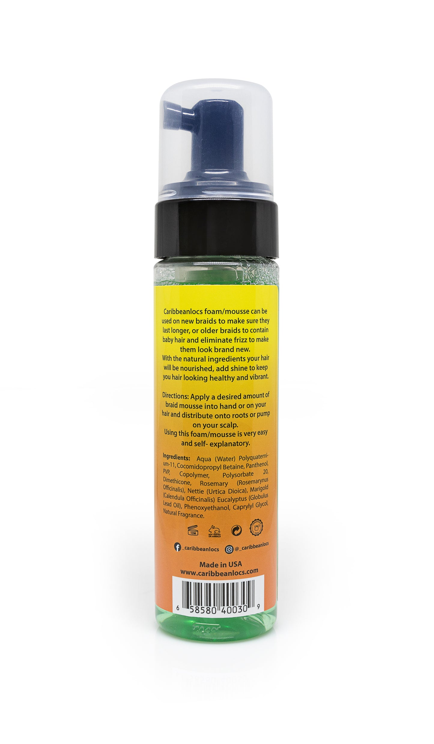 Braid Styling Foam/Mouse - CARIBBEAN LOCS